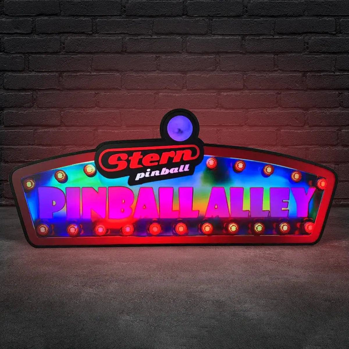Stern Pinball Alley Pinball Topper LED Lightbox, 3D Printed Lightbox Rock Your Game FYLZGO Signs
