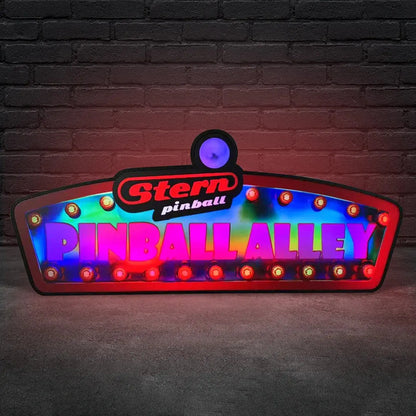 Stern Pinball Alley Pinball Topper LED Lightbox, 3D Printed Lightbox Rock Your Game FYLZGO Signs