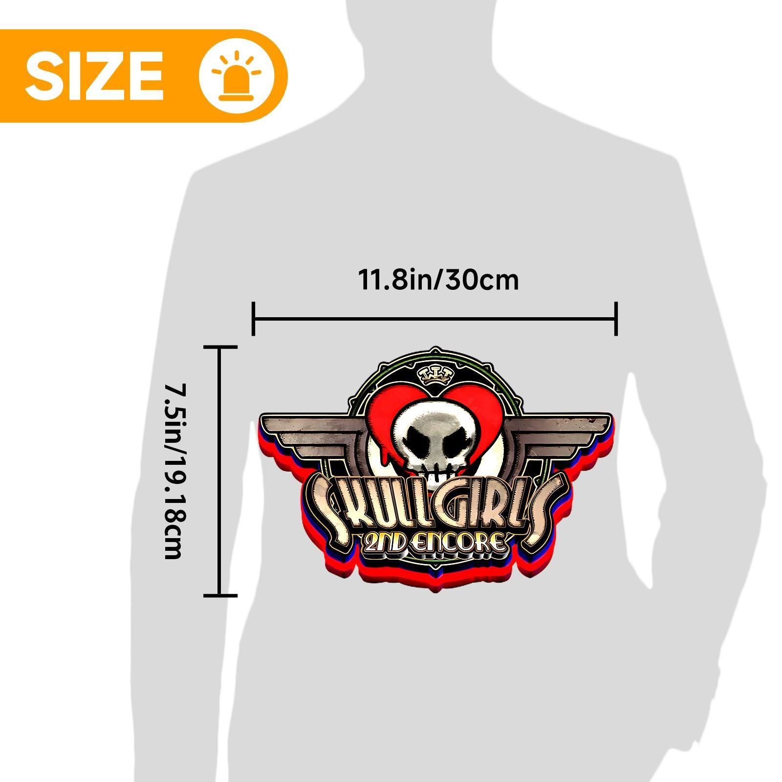 Skullgirls 2nd Encore Game Logo Lightbox LED Sign Custom for Decor FYLZGO Signs