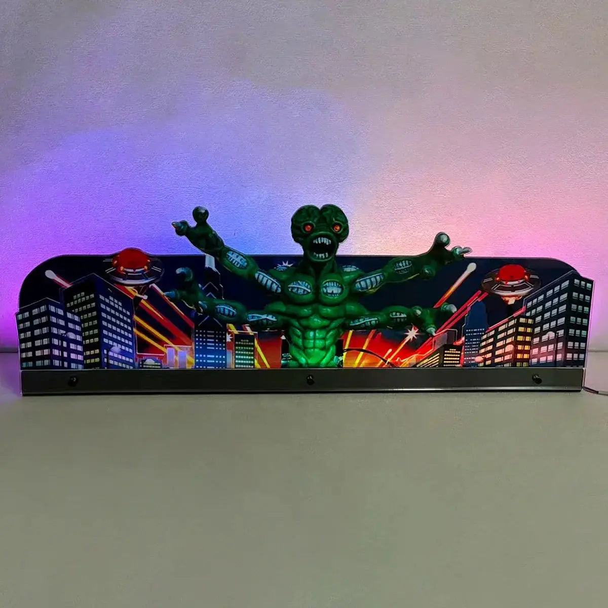 Attack or Revenge From Mars Pinball Acrylic LED Topper, for CGC Pinball Machine, Arcade 1up Pinball Topper FYLZGO Signs
