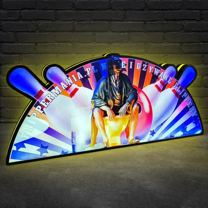 The Big Lebowski Pinball Topper Led lightbox for Pinball Machine, 3D Printed Lightbox USB Powered & Full Dimmable FYLZGO Signs