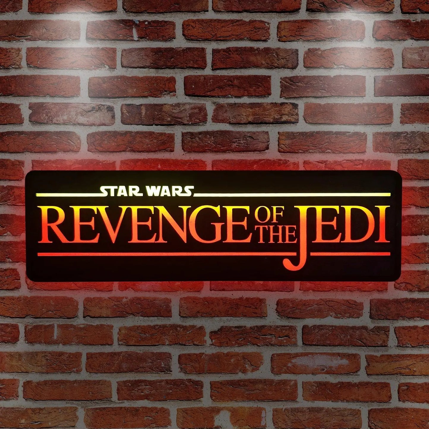 Star Wars Return Of The JEDI 3D Printed Lightbox Handmade,  Star Wars Led Wall Sign, Gift for Star Wars Fans FYLZGO Signs