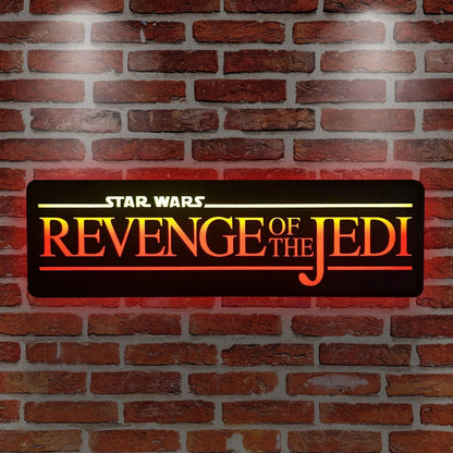 Star Wars Return Of The JEDI 3D Printed Lightbox Handmade,  Star Wars Led Wall Sign, Gift for Star Wars Fans FYLZGO Signs