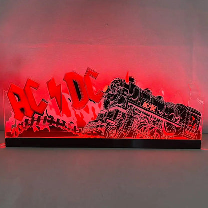 AC/DC Topper 3D Acrylic LED Topper, For Stern Pinball Mahine, Pinball Topper FYLZGO Signs