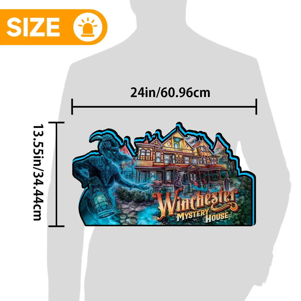 Winchester Mystery House Pinball Topper Lightbox for Barrel of Fun Pinball Machine, Arcade Gaming Light box for Man's Cave FYLZGO Signs