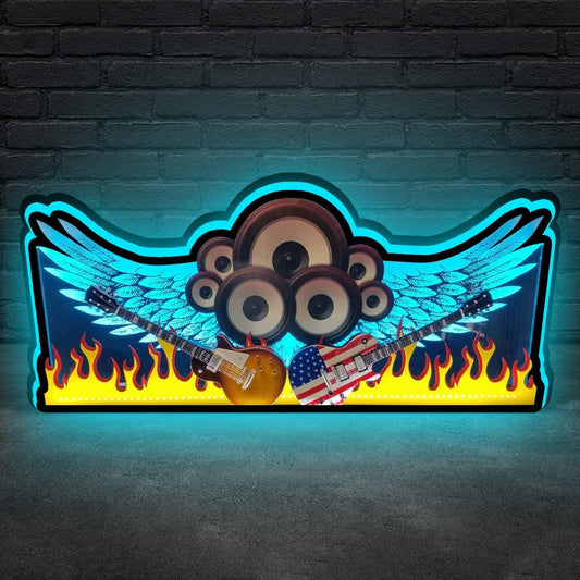 Aeromsith Pinball Topper LED Lightbox, 3D Printed Lightbox Rock Your Game FYLZGO Signs