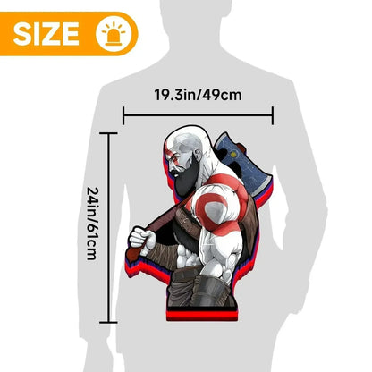 God of War Ghost of Sparta 3D Printed LED Lightbox FYLZGO Signs
