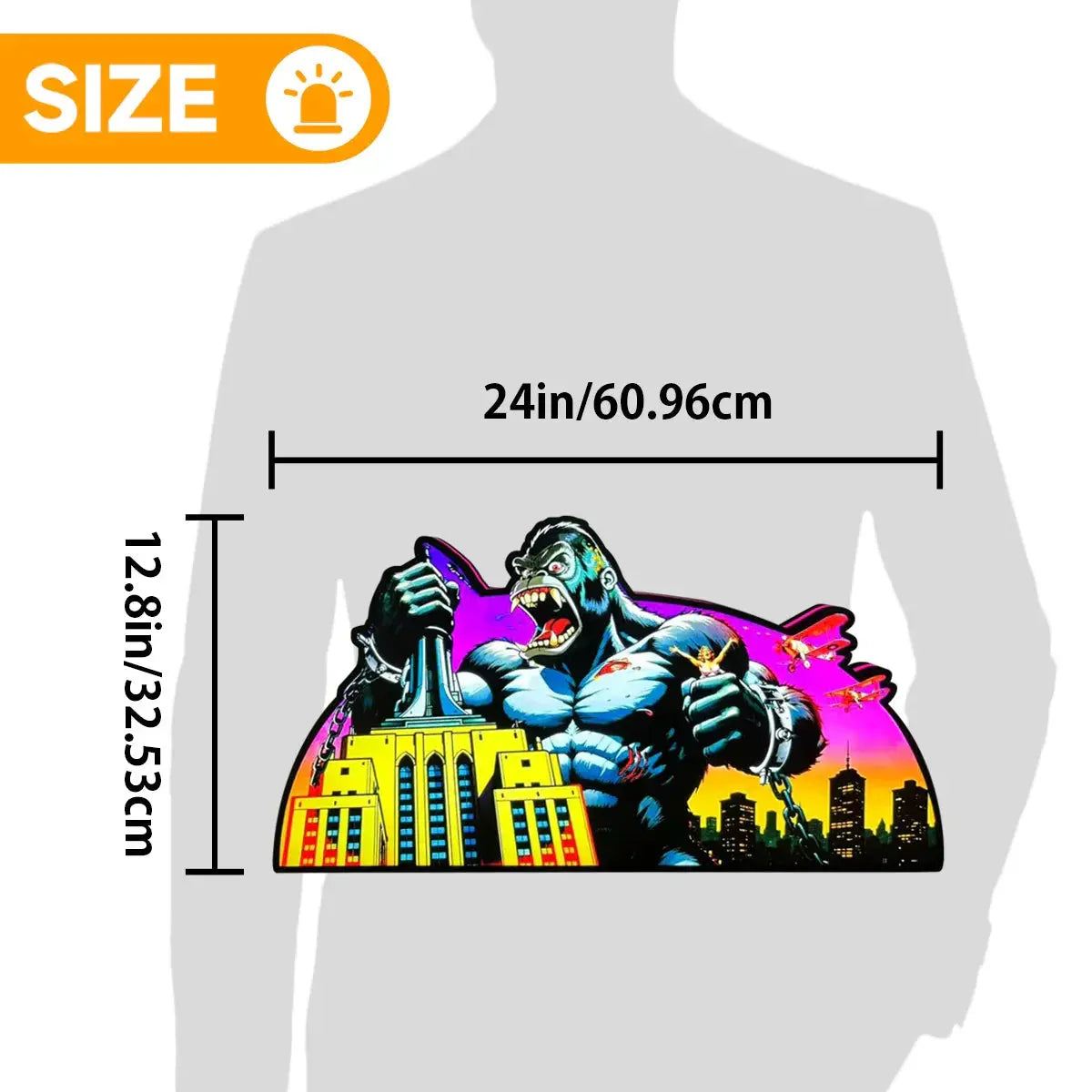 King Kong Pinball AR Topper for  Pinball Machine, 3D Printed Lightbox USB Powered & Full Dimmable FYLZGO Signs