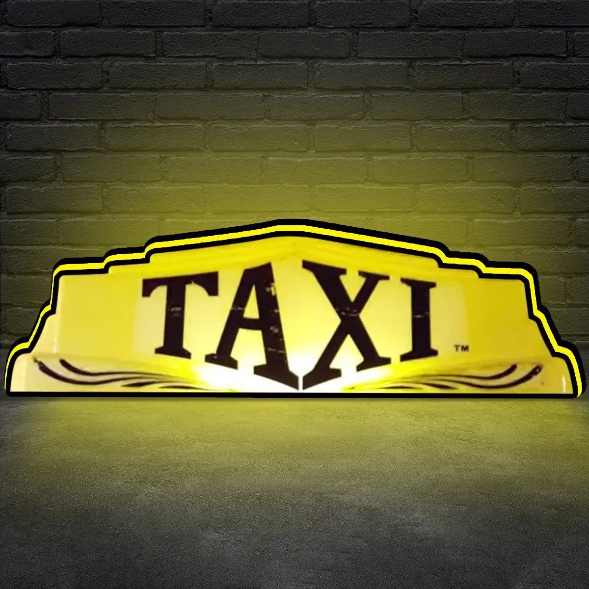 Taxi Pinball Topper 3D Printed Lightbox, for Williams Pinball Machine Accessory for Pinball Arcade Machine Fans, USB Dimmeable FYLZGO Signs