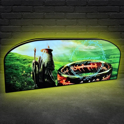 Lord Of The Rings Pinball Topper 3D Printed LED Led Lightbox, LOTR Lightbox, Perfect for Game Room or Pinball Machine FYLZGO Signs