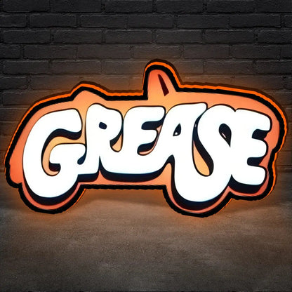 GREASE SPECIAL Logo Led lightbox for Pinball Machine, 3D Printed Lightbox USB Powered & Full Dimmable FYLZGO Signs