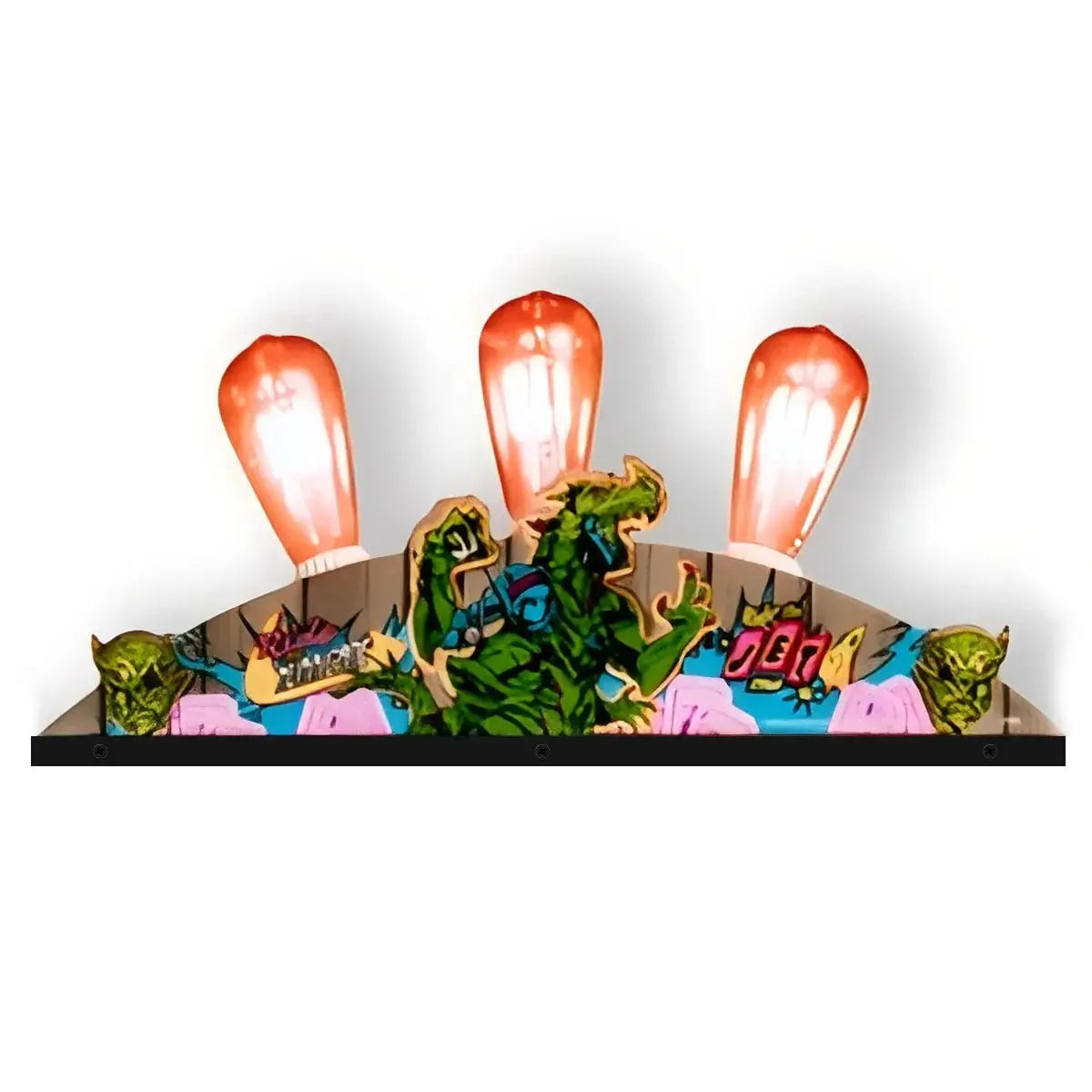 Retro Atomic Zombie Adventureland Pinball Topper 3D Acrylic LED Topper, For Deeproot Pinball Machine, Pinball Topper FYLZGO Signs