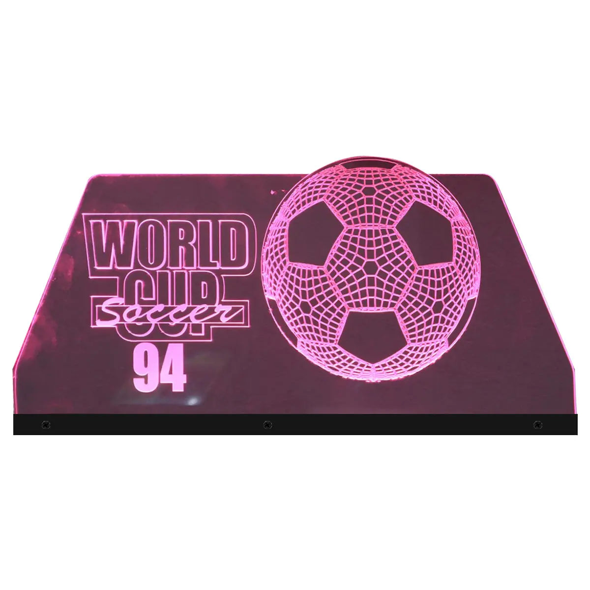 World Cup Soccer 94 Acrylic Topper Acrylic RGB LED Topper, for Pinball Machine, Pinball Topper FYLZGO Signs