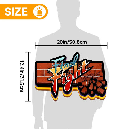 Final Fight 3D Printed LED Lightbox FYLZGO Signs