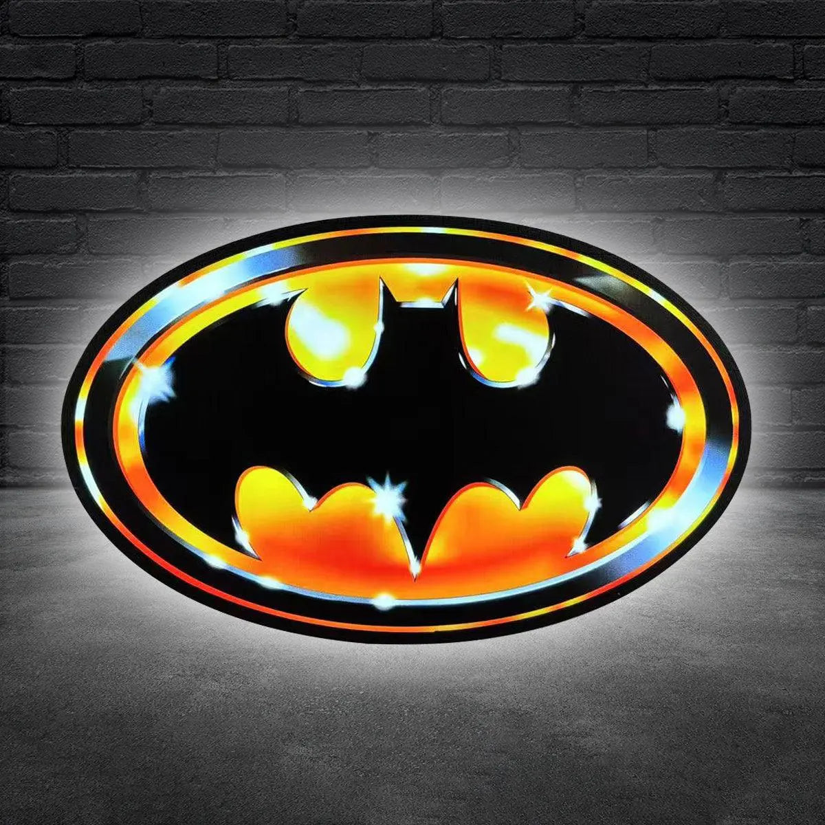 Batman 1989 Logo classic 3D Printed Light Box Fully Dimmable Great For Night Light FYLZGO Signs