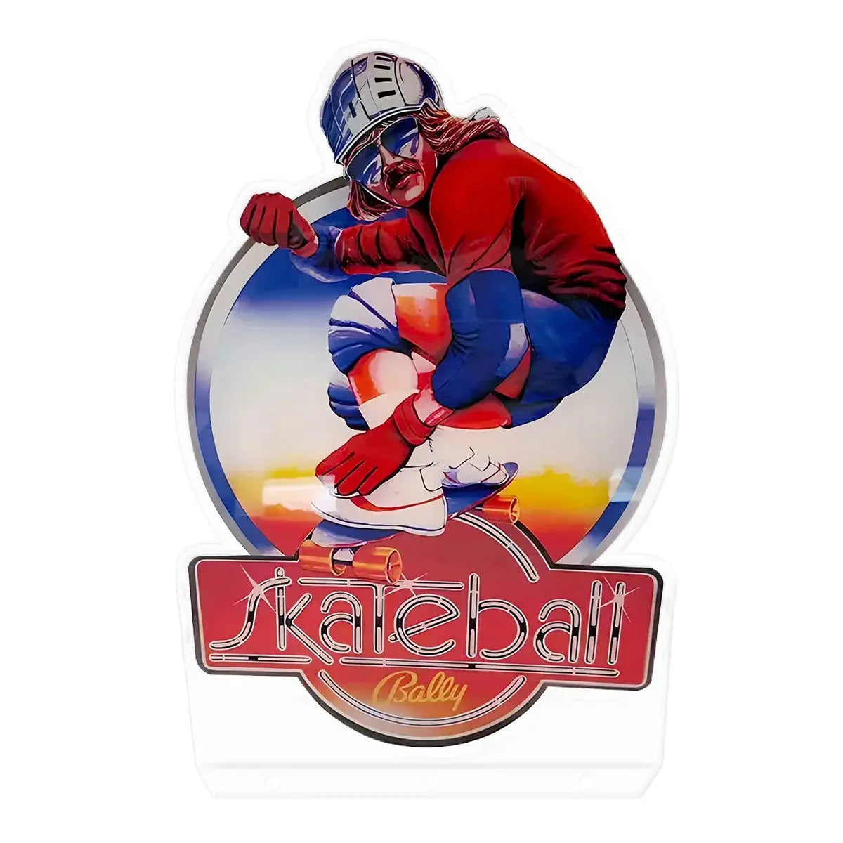 Skateball Topper 3D Acrylic LED Topper, for Bally Arcade Pinball Arcade Video Games machine FYLZGO Signs