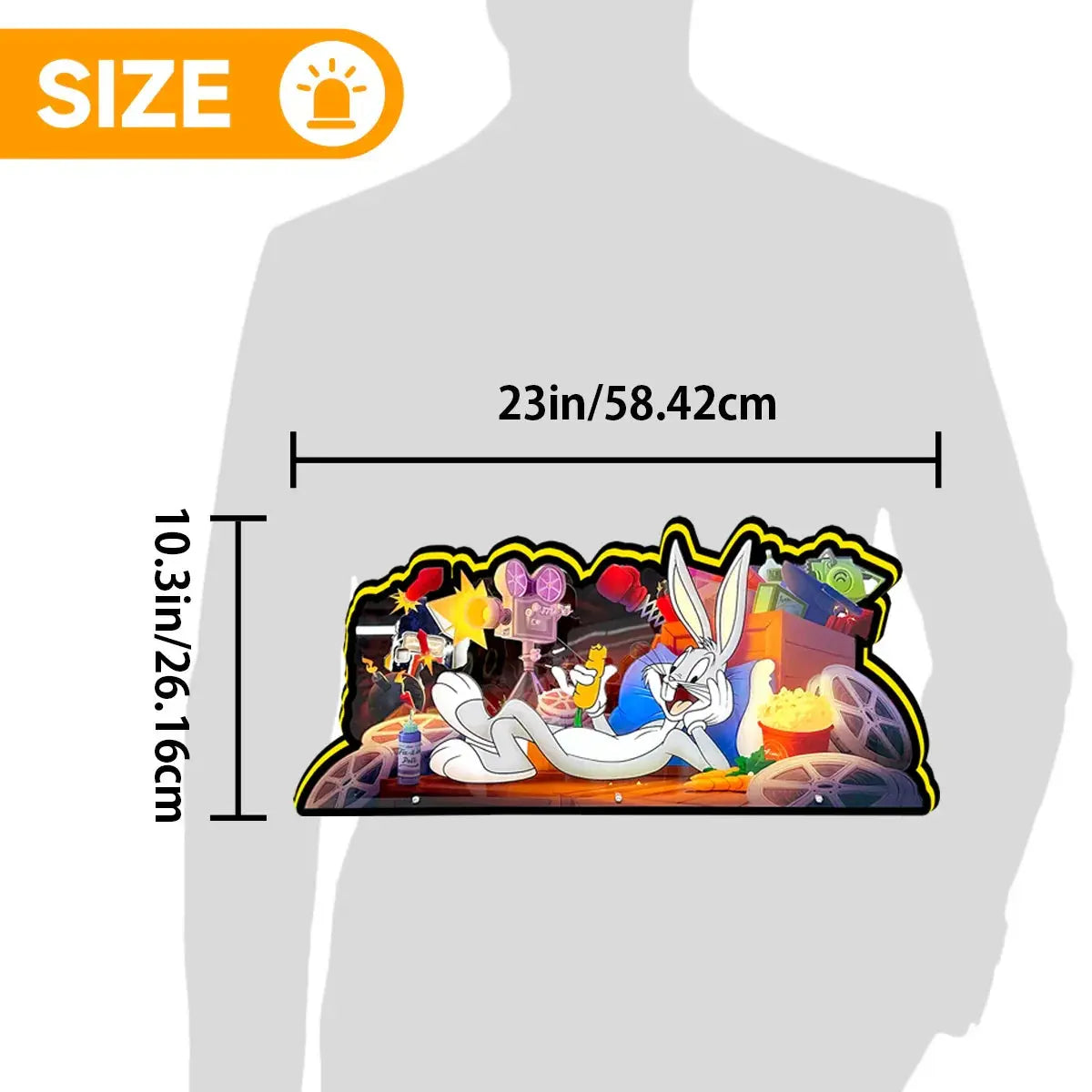 LOONY TUNES Pinball Topper LED Sign, 3D Printed Lightbox, USB Powered & Full Dimmable FYLZGO Signs