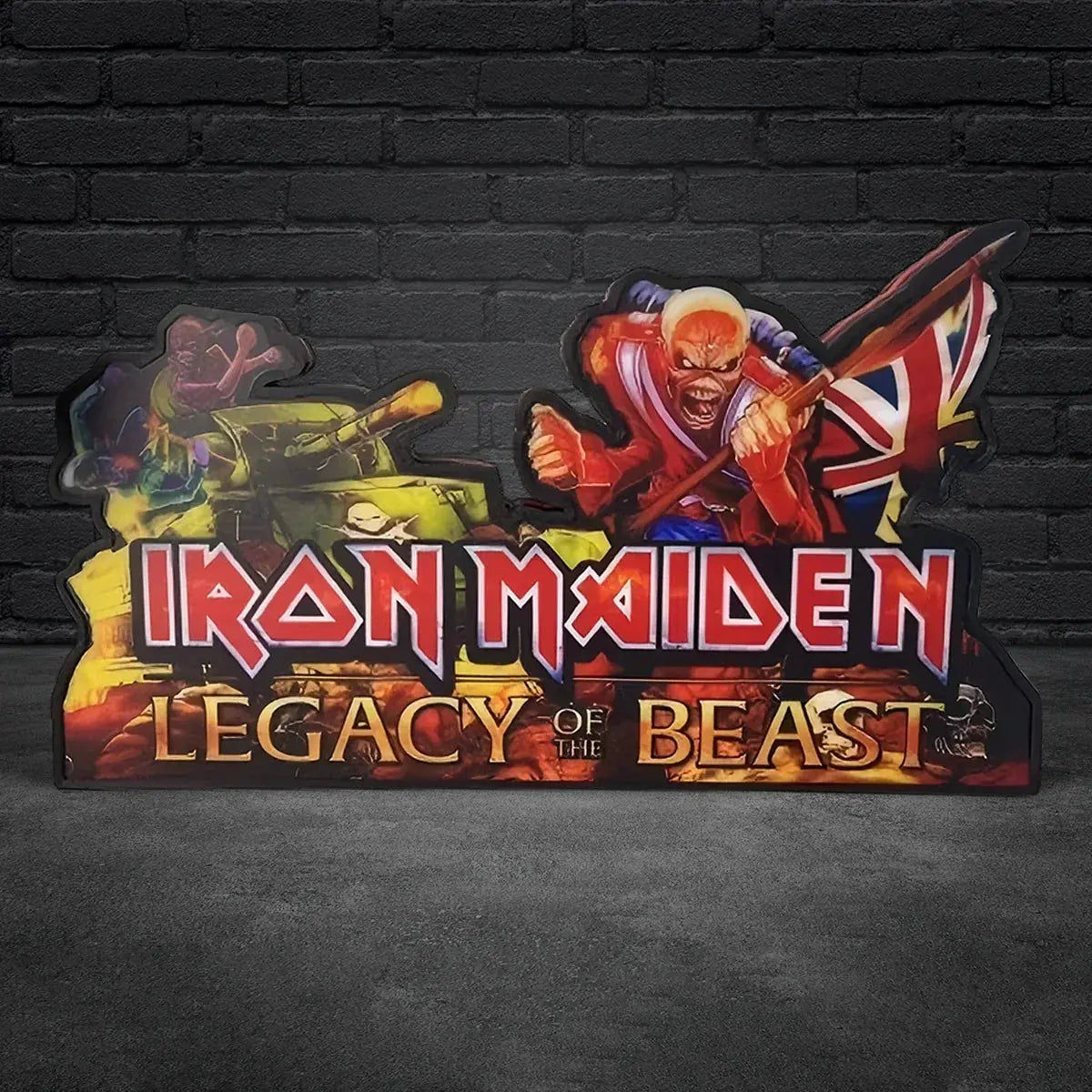 Iron Maiden Pinball Topper Lightbox LED Lightbox Unleash the Power FYLZGO Signs