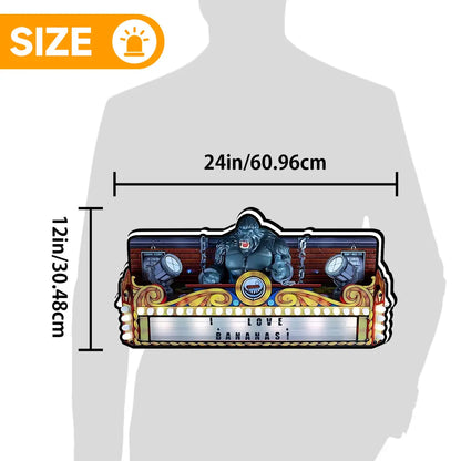 New Arrival King Kong Pinball 3D LED Light Box, for Stern Pinball Arcade Game fans,  Pinball Arcade Decor FYLZGO Signs