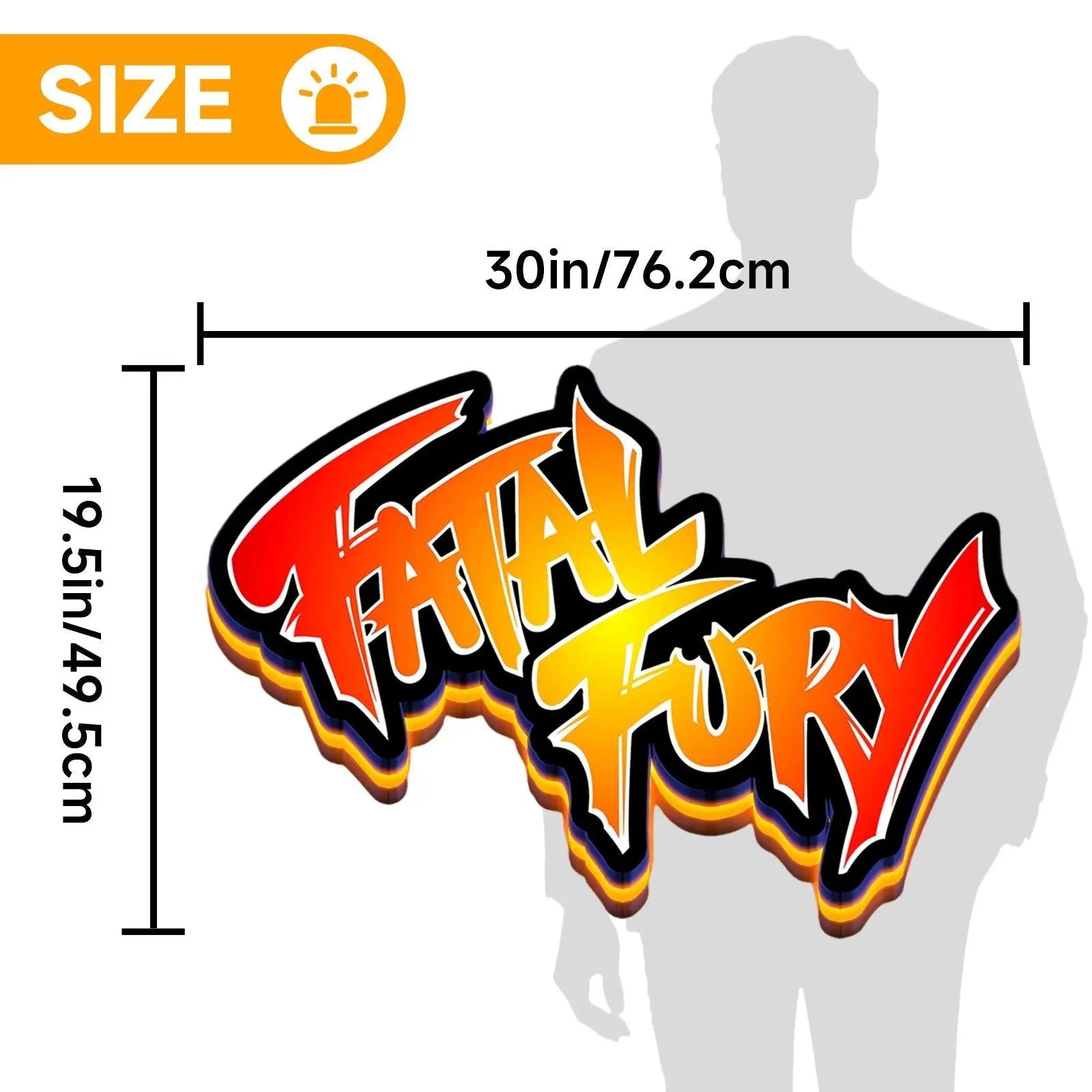 Garō Densetsu Fatal Fury 3D Printed LED Lightbox for Gaming Room Decor FYLZGO Signs