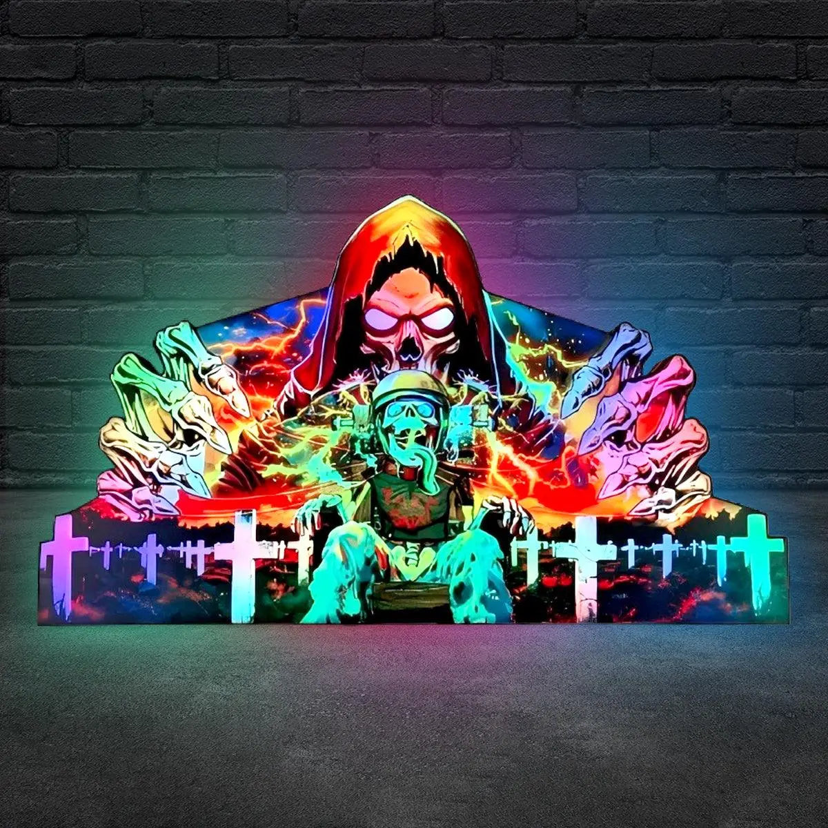 Metallica Remastered Sparky Pinball Topper 3D Printed Lightbox USB plug Dimmer, Pinball Arcade Decor, Perfect for Game Room or Pinball Machine FYLZGO Signs