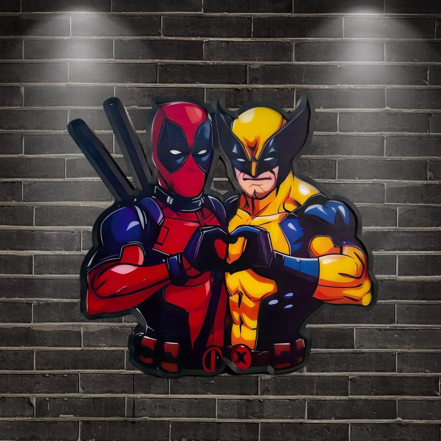 Deadpool & wolverine  Game Lightbox 3D Printed LED Lightbox FYLZGO Signs