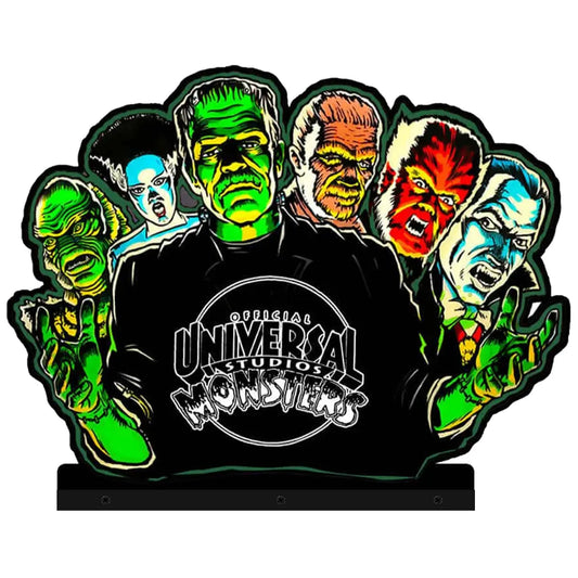 UNIVERSAL STUDIOS MONSTERS Topper Pinball Acrylic LED Topper, for Williams Pinball Machine, Pinball Topper FYLZGO Signs