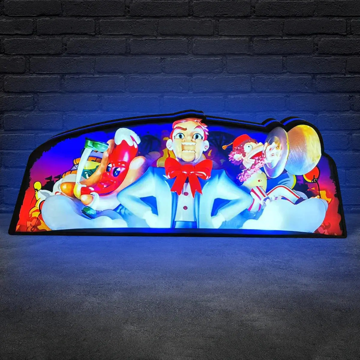 Funhouse 2.0 Pinball Topper LED Lightbox, 3D Printed Lightbox Rock Your Game FYLZGO Signs