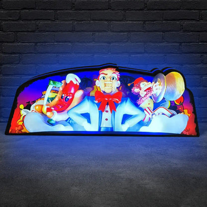 Funhouse 2.0 Pinball Topper LED Lightbox, 3D Printed Lightbox Rock Your Game FYLZGO Signs