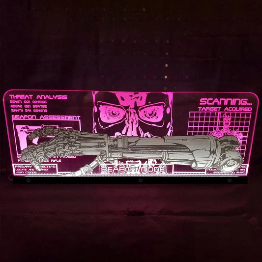Terminator 2 Acrylic RGB LED Topper, for Williams Pinball Machine, Pinball Topper FYLZGO Signs
