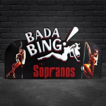 The Bada Bing Pinball Topper, Sopranos LED Pinball Topper with Dimming Function and USB powered FYLZGO Signs