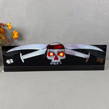 Pirates of the Caribbean Topper 3D Acrylic LED Topper, For  Pinball Mahine, Pinball Topper FYLZGO Signs