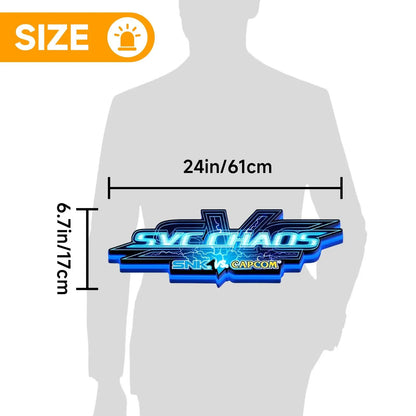VS CHAOS 3D Printed LED Lightbox for Gaming Room Decor FYLZGO Signs