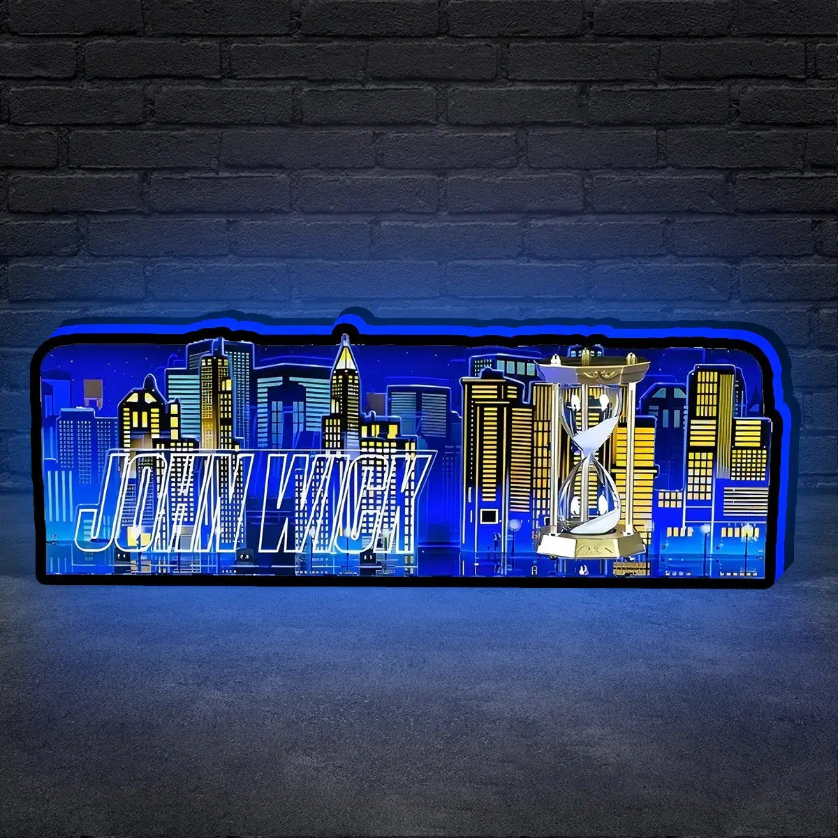 New Arrival John Wick Pinball Topper, Video Game Machine LED Lightbox , Pinball Arcade Decor FYLZGO Signs