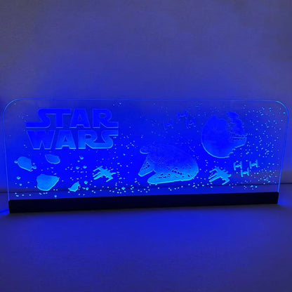 Star Wars Acrylic RGB LED Topper, for Pinball Machine, Pinball Topper FYLZGO Signs