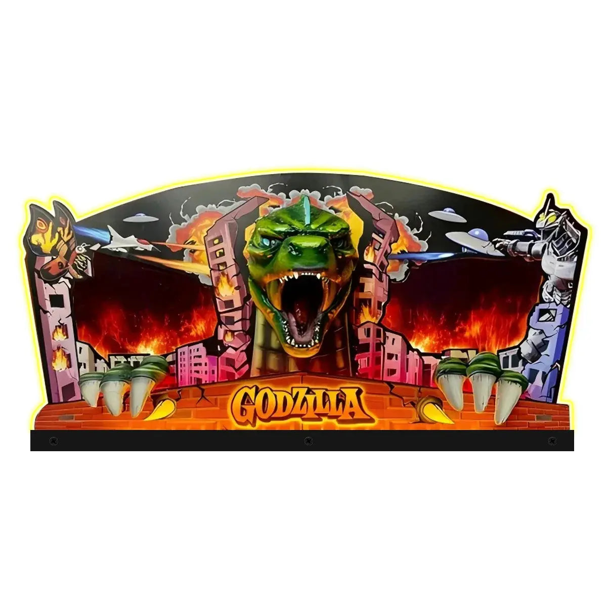 Godzilla Heat Ray Destruction Topper Pinball Acrylic LED Topper, for  Pinball Machine, Pinball Topper FYLZGO Signs