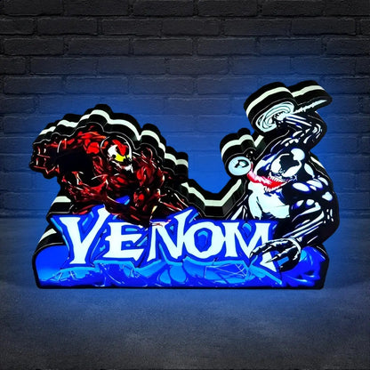 Venom Pinball Topper LED Light Box Fully Darkable USB Powered, Pinball Arcade Decor, Perfect for Game Room or Pinball Machine FYLZGO Signs