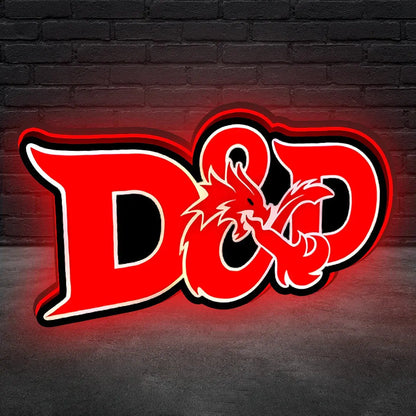 Dungeons and Dragons Lightbox D&D Gift Dungeons & Dragons LED Lamp FYLZGO Signs