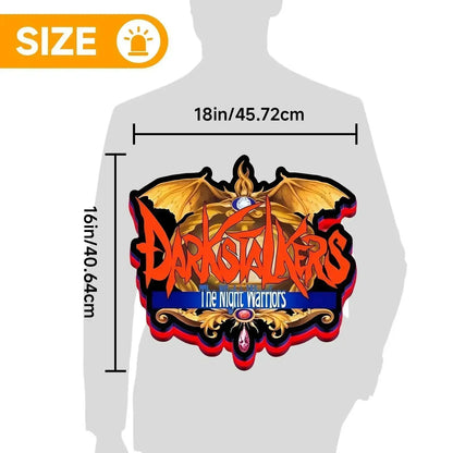 The Night Warriors Darkstalkers 3D Printed LED Lightbox FYLZGO Signs