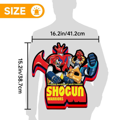 Shogun Team 3D Printed LED Lightbox for Gaming Room Decor FYLZGO Signs