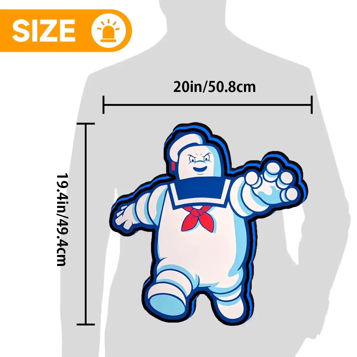 Ghostbusters Stay Puft 3D Lightbox USB Powered with Dimming Control Perfect Decor FYLZGO Signs