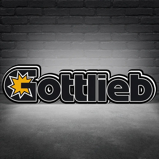 Gottlieb Logo Led lightbox for Pinball Machine, 3D Printed Lightbox USB Powered & Full Dimmable FYLZGO Signs