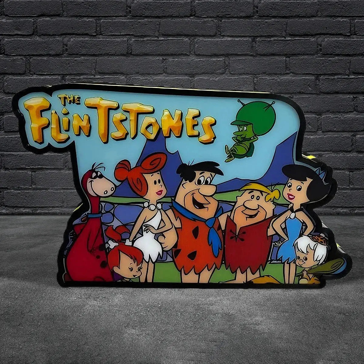 Flintstones Topper, The Flintstones Pinball Topper, Video Game Machine LED Lightbox , Pinball Arcade Decor for Pinball Machine FYLZGO Signs
