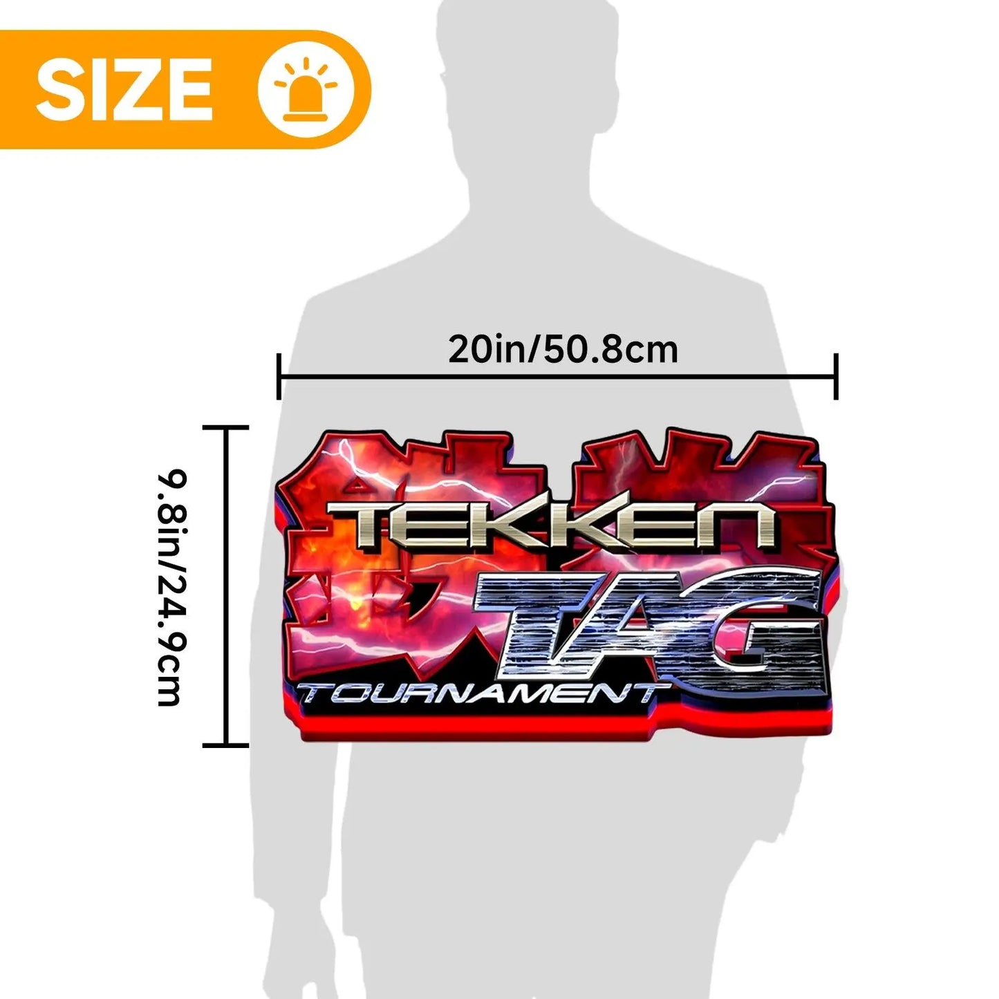 Tekken 3 Tag Tournament 3D Printed LED Lightbox FYLZGO Signs