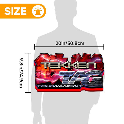 Tekken 3 Tag Tournament 3D Printed LED Lightbox FYLZGO Signs