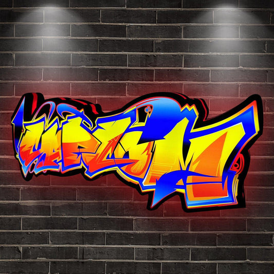 Cap Graffiti Light Sings Club Game Lightbox 3D Printed LED Lightbox FYLZGO Signs