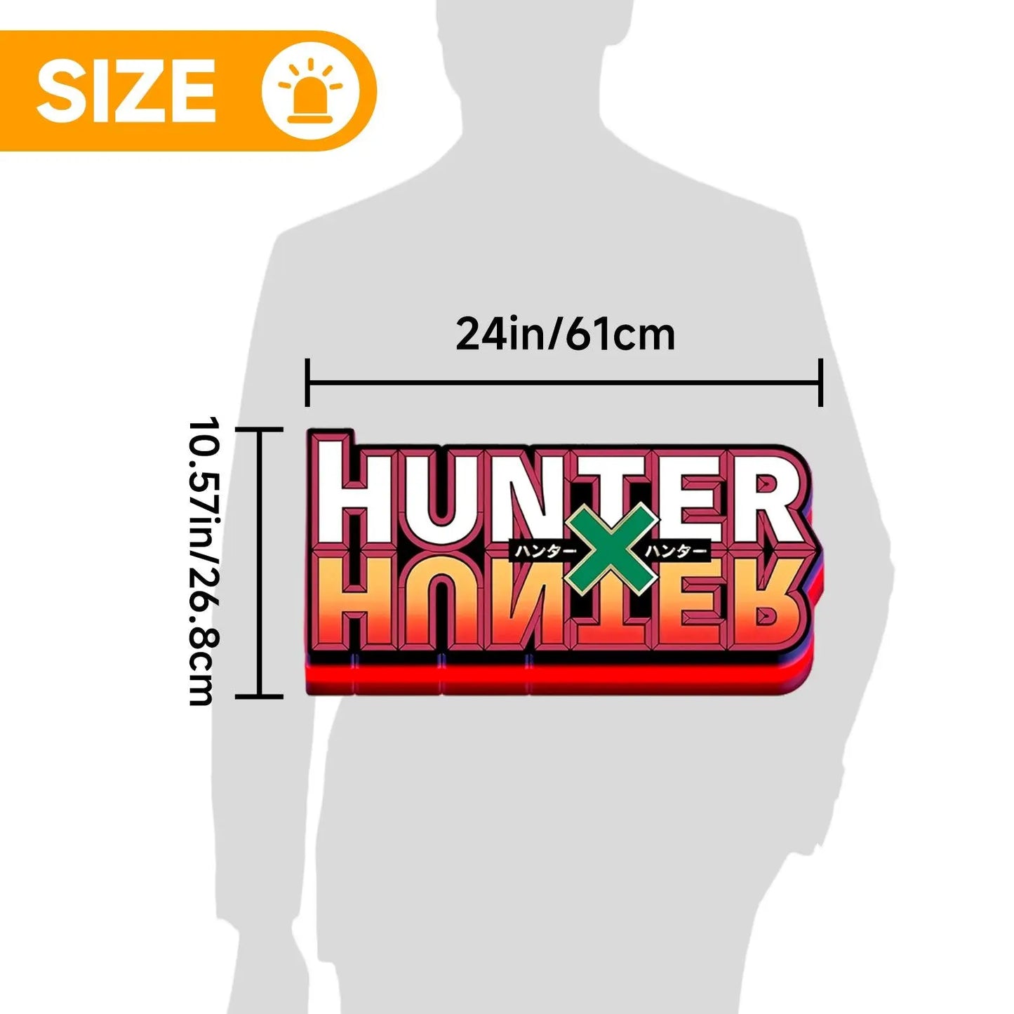 Hunter X 3D Printed LED Lightbox for Gaming Room Decor FYLZGO Signs