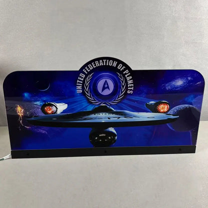 Stern Star Trek Pinball Topper 3D Acrylic LED Topper, For Stern Pinball Machine, Pinball Topper FYLZGO Signs