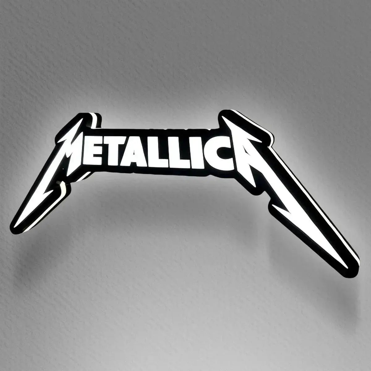 Metallica 3D Printed LED Lamp  Illuminate 3D Lightbox Your Space Dimmable & Powered by USB FYLZGO Signs