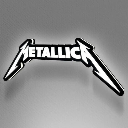Metallica 3D Printed LED Lamp  Illuminate 3D Lightbox Your Space Dimmable & Powered by USB FYLZGO Signs